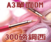 A3單面DM-300磅銅西 Single side Brochures A3單面DM-300磅銅西 Single side Brochures